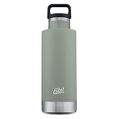 Bild av ESBIT IB750SC SG isoleringsflaska Sculptor rostfritt stål, BPA fri, 18/8, Stone Grey, silver och mer