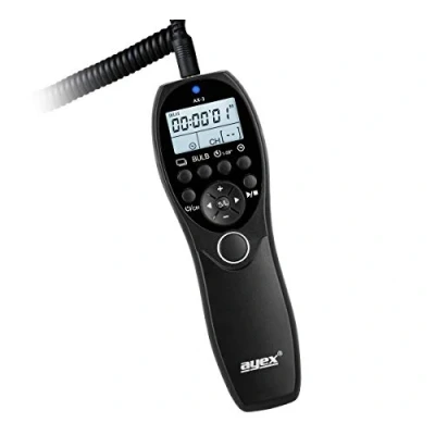 Bild av ayex Timer fjärrutlösare AX 3 kompatibel med Canon E3 zB EOS R R6 RP 2000D 850D 90D 250D 200D M6 Mark II Low/High Speed seriefigur långtidsexponering glödlampa och tidsstyrd utlösning