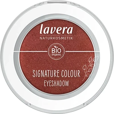 Bild av lavera Signature Colour Eyeshadow röd Ochre 06 ekologisk mandelolja &amp; E vitamin vegansk skimrande intensiv färgbehandling (1 styck)