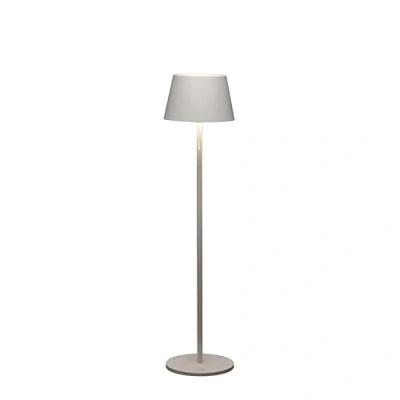 Bild av Konstsmide LED golvlampa Pomezia för utsidan, USB, vit