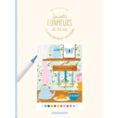 Bild av Les petits bonheurs de la vie coloriage mystère luxe: 24 coloriages mystères