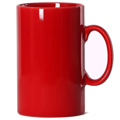 Bild av Smilatte 850 ml extra stor keramisk kaffekopp, M017 klassiskt porslin boss super kopp tekopp med handtag för kontor och hem, röd