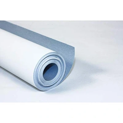 Bild av Clairefontaine 34163C rulle målningspapper (120 g, 100 x 0,50 m, perfekt för gruppaktiviteter), 1 vit/blå