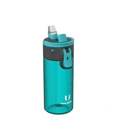 Bild av Sparrow Vattenflaska Barn 500 ml BPA fri TouchFlow Giftfri Tritanflaska Ett trycks Sugrörsflaska Läckagesäker &amp; Hållbar Dryckesflaska för Sport och Utomhusaktiviteter