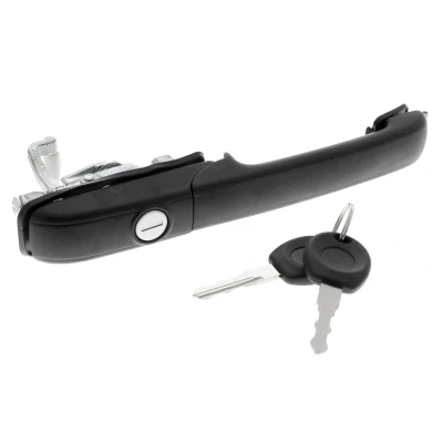 Bild av VAICO V10 6168 Poignée de Porte avant droite avec clé, cylindre fermeture noir Qualité originale VOLKSWAGEN: Passat B3/B4 Berline