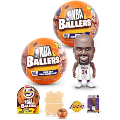 Bild av 5 SURPRISE NBA Ballers, serie 2, ZURU Unboxing pojkar basket samlarobjekt (2 kapslar)