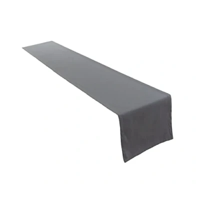 Bild av Högkvalitativ bordslöpare bordslinne i 100% bomullskollektion, koncept, färg och storlek valbar (bordslöpare 40 x 180 cm, basaltgrå)