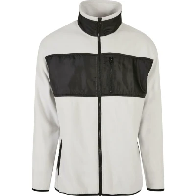 Bild av Urban Classics Patched Micro Fleecejacka, Storlek: Large, Wolfgrey