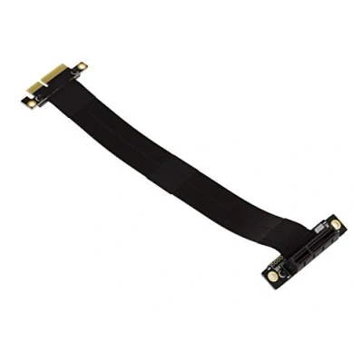 Bild av KALEA INFORMATIQUE Typ Riser expansionsduk för PCI Express x4 port till PCIe med 3.0 kompatibla mjuka bordsdukar. Total längd 23 cm