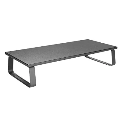 Bild av RICOO Monitor skrivbordsfäste skrivbord topphylla stativ för datorbildskärmar FS0111 monitorstativ 60 x 26 12 cm skärmhöjd skärmstativ laptopbord