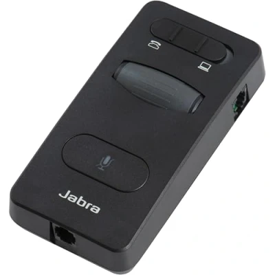 Bild av Jabra Link 860 ljudprocessor för bättre ljudkvalitet och sömlös växling mellan skrivbordstelefon PC programtelefoner