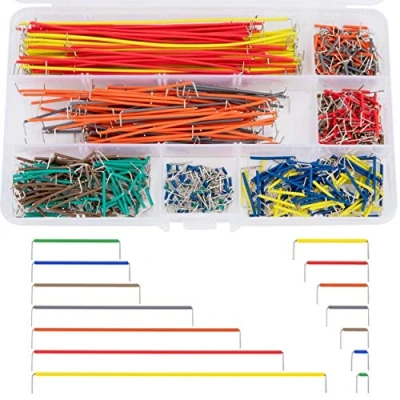 Bild av QIMEI SHOP Breadboard Jumper Wire Kit Arduino Raspberry Pi kablar Hane till Hane, 14 längder med förvaringslåda, 560 stycken