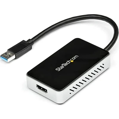 Bild av StarTech.com USB 3.0 till HDMI och DVI adapter med 1 x port extern video grafikkortsadapter Dual Monitor Hub Stöder Windows (USB32HDEH)