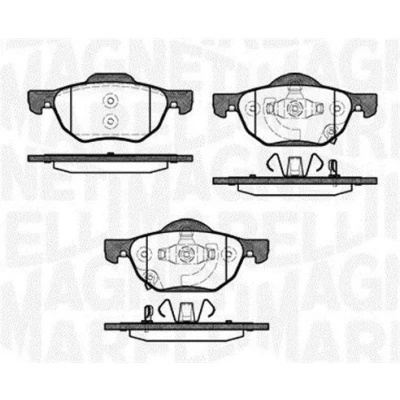 Bild av MAGNETI MARELLI 363916060691 Jeu de plaquettes frein avec indicateur d&#039;usure HONDA: ACCORD 7 Limousine, Tourer,