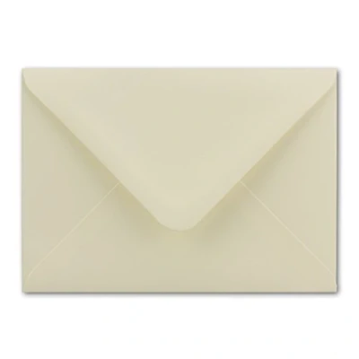 Bild av NEUSER PAPIER 100 x kuvert DIN C6 11,4 16,2 cm med våtlimning färg: grädde grammage: gram per m2 Märke