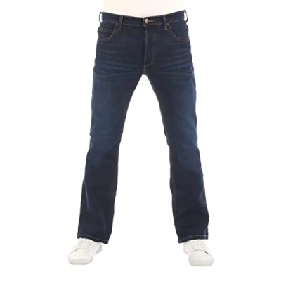 Bild av Lee herrjeans bootcut, Denver byxor, blå herrjeans, bomull, stretch, denim blå, w30 w31 w32 w33 w34 w36 w38 w40 w42 w44, 36W x 32L