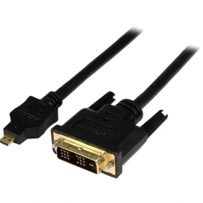 Bild av StarTech.com 1 m mikro HDMI till DVI kabel Micro adapterkabel typ D enhet på single link bildskärm/display/projektor bildskärm/omvandlarkabel robust (HDDDVIMM1M)