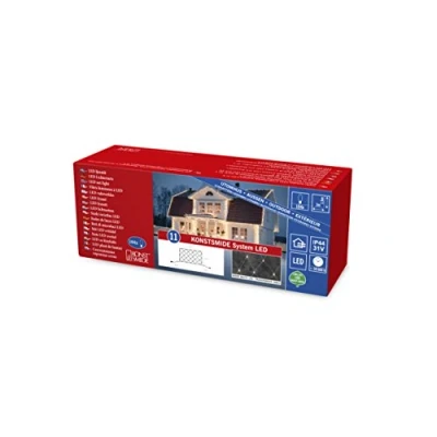 Bild av Konstsmide LED systemförlängning, ljusnät, 100 varma vita dioder, utomhus (IP44), transparent kabel 4813 103