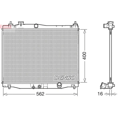 Bild av Kylare, motorkylning DENSO DRM40047