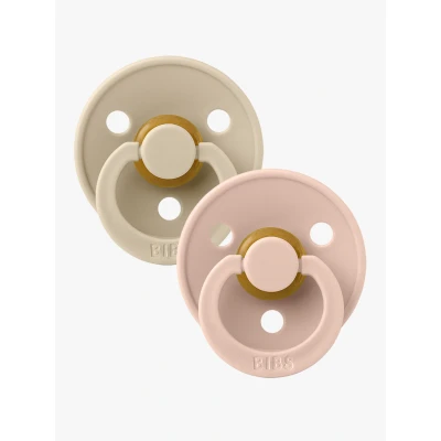 Bild av BIBS Colour Napp 2 pack Latex Stl Rund, Vanilla/Blush