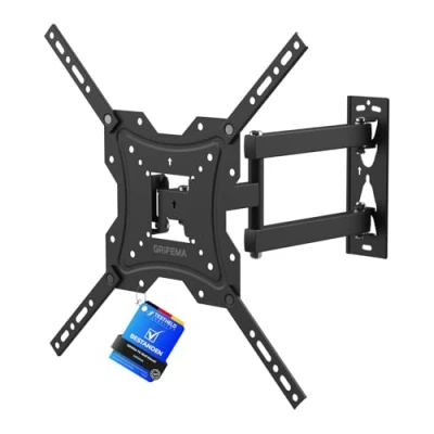 Bild av GRIFEMA GB1004 TV Wall Stand 26 55 &quot;, Turn, Tilt, Extend and Retract for Best View Angle, Up to 30kg, Max VESA 400x400mm, Black