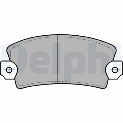 Bild av DELPHI LP56 Jeu de plaquettes frein préparé pour indicateur d&#039;usure sans tôle anti bruit accessoires RENAULT: R5 3/5 portes, 4 Break, Van