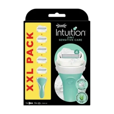 Bild av Wilkinson Sword Intuition Sensitive CARE Razor XXL PACK Rakhyvel, Storlek: 220 g, Mint