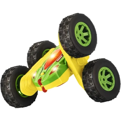 Bild av Carrera RC Mini Turnator 2.0 360 flip Ikonisk fjärrstyrd stuntbil med LED lampor 16 cm längd och 6 km/h snabb lång batteritid Ready to Run Perfekt för utomhus från år