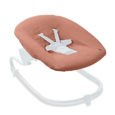 Bild av Hauck Skyddskåpa för babygungor och Newborn tillbehör Alpha Bouncer Premium, set Plus, ventilerande muslinbomull, 85 cm x 74 0,25 (kork)