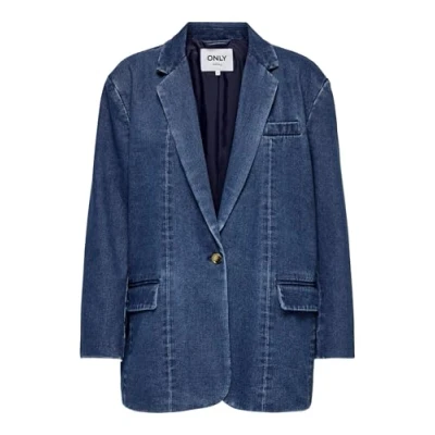 Bild av Only Onlcory Ls DNM Blazer Gua, medium blå denim, m, Mellanblå M