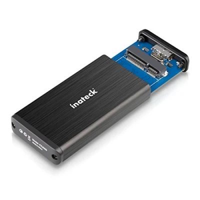 Bild av [Stöder UASP] Inateck USB 3.0 mSATA aluminium SSD kapsling adapterfodral med datakabel för M50