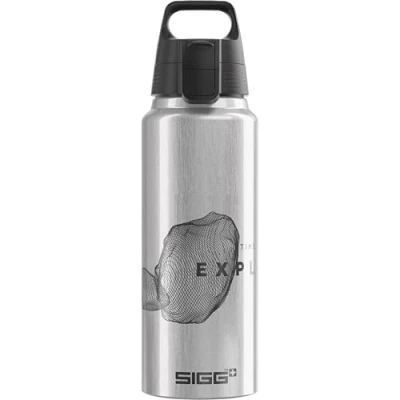 Bild av SIGG WMB ONE Pathfinder Alu vattenflaska (1,0 l), giftfri och läckagesäker drickflaska, fjäderlätt vattenflaska, tillverkad i Schweiz