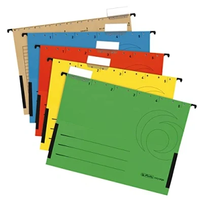 Bild av herlitz 5874755 Hängmapp, Flerfärgad, A4, 5 stycken