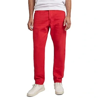 Bild av G STAR herr Jeans Triple A Regular Straight Jeans, Röd (Acid Red Gd D19161 d300 d830), 29W / 30L