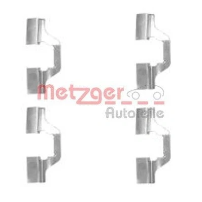 Bild av METZGER 109 1749 Kit d&#039;accessoires, plaquette de frein à disque RENAULT: CLIO 3, MEGANE 2, Modus / Grand