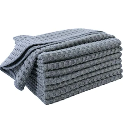 Bild av Polyte Ultrapremium Rengöringsduk för kök och disk våffelbindning mikrofiber 8 pack grå 30 x cm