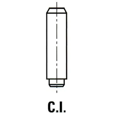 Bild av FRECCIA G11150 Guide de soupape 6 Fonte grise OPEL: Astra H 3/5 portes, Calibra A, TwinTop, DAEWOO: Rezzo