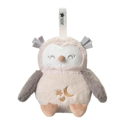 Bild av Tommee Tippee OllieOwl Deluxe ljud och lätt sömnhjälpmedel, automatisk krypsensor lugnar med 3 naturliga vaggor, justerbar volym, mjukt plyschtyg, USB laddningsbar