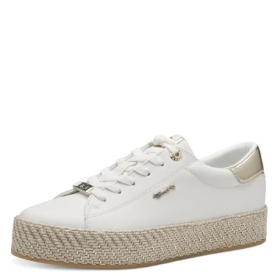 Bild av Tamaris dam 123713 42 sneakers, vit/guld, 39 EU, vitt guld, EU