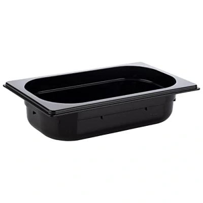 Bild av APS 82072 GN 1/4 behållare, gastronorbehållare av polykarbonat, mått 264 x 162 mm/höjd 65 mm/volym 1,7 liter, svart