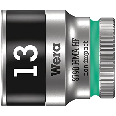 Bild av Wera 05003728001 8790 HMA HF cyklop hylsnyckelinsats med 1/4 tums enhet hållfunktion, 13,0 mm, turkos