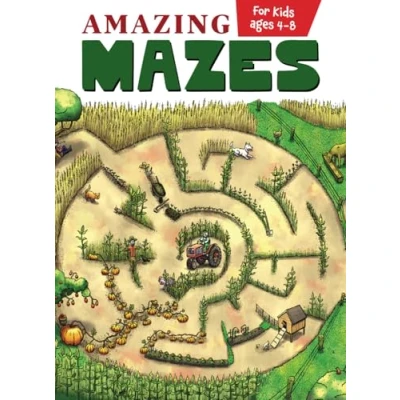 Bild av Amazing Mazes for Kids Ages 4 8: Awesome Hand Drawn Maze Book (Maze Activity 8)
