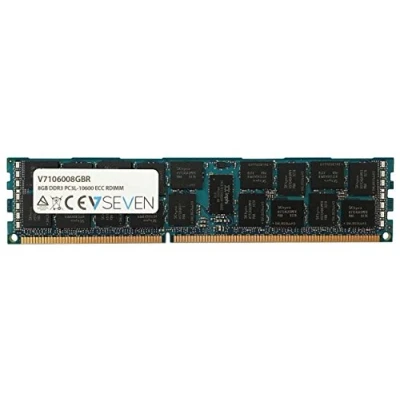 Bild av V7 V7106008GBR server DDR3 DIMM minne 8 GB (1 333 MHZ, CL9, PC3 10600, 240pin, 1,35 volt, registrerad ECC)