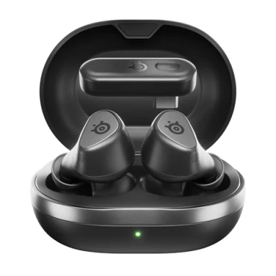Bild av SteelSeries Arctis GameBuds™ för PlayStation Trådlösa spelöronsnäckor 2,4 GHz + BT5.3 ANC/Transparency läge IP55 vattenbeständighet 40 timmars batteritid trådlös laddning PS5,PC, mobil