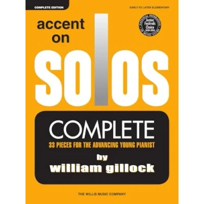 Bild av William gillock : accent on solos complete piano: Early to Later Elementary Level