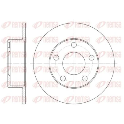 Bild av REMSA 6803.00 Disque de frein Essieu arrière 245, 245 9,9 5 plein AUDI: A6 C5 Avant, Berline, MITSUBISHI: Colt 6, VI CZC Cabriolet