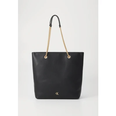 Bild av Calvin Klein Jeans Minimal Monogram Chain TOTE Shoppingväska, Storlek: One Size, Black