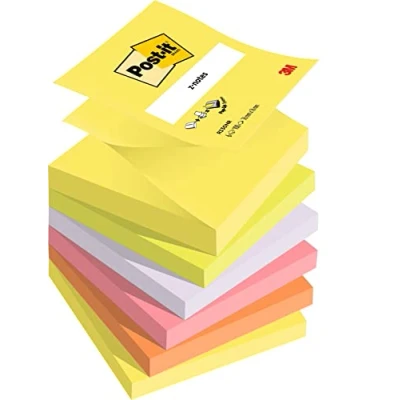 Bild av Post it R330NR Lappar, Neonfärger, 76 x mm, 6 100 Ark