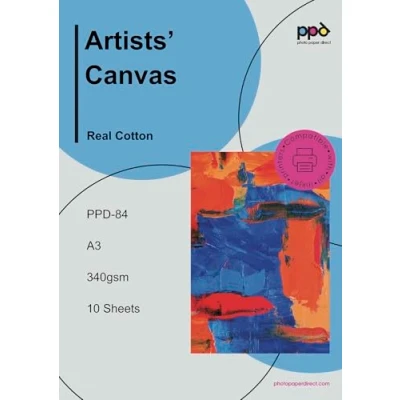Bild av PPD Bläckstråle True Art Canvas A3 340 gsm x 10 ark 59