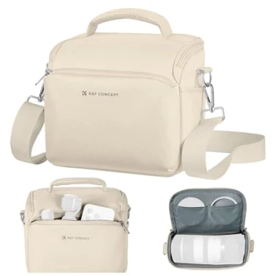 Bild av K&amp;F Concept Kameraväska, liten enda axelremsväska crossbody kompakt justerbar rem väska kamera DSLR/SLR/spegelfri kameraväska beige